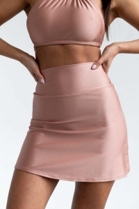 bodya różowa spódniczka kąpielowa - do pływania, widok z przodu