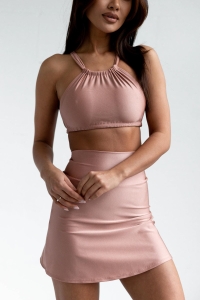 bodya różowa spódniczka kąpielowa - do pływania, widok z przodu