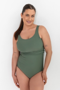 góra od stroju typu wrap zdjęcie na modelce kolor khaki