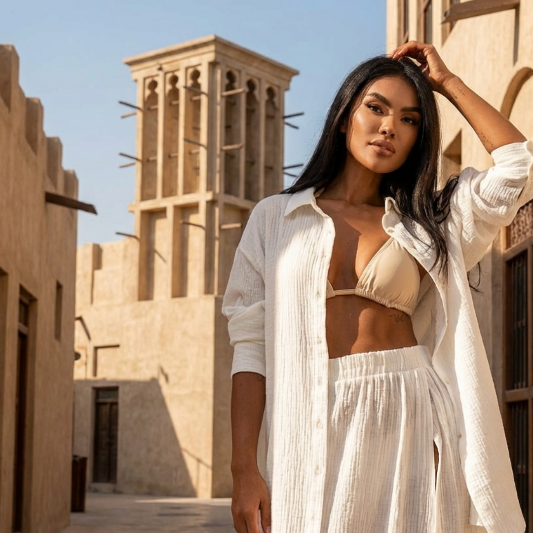 ubiór do dubaju latem