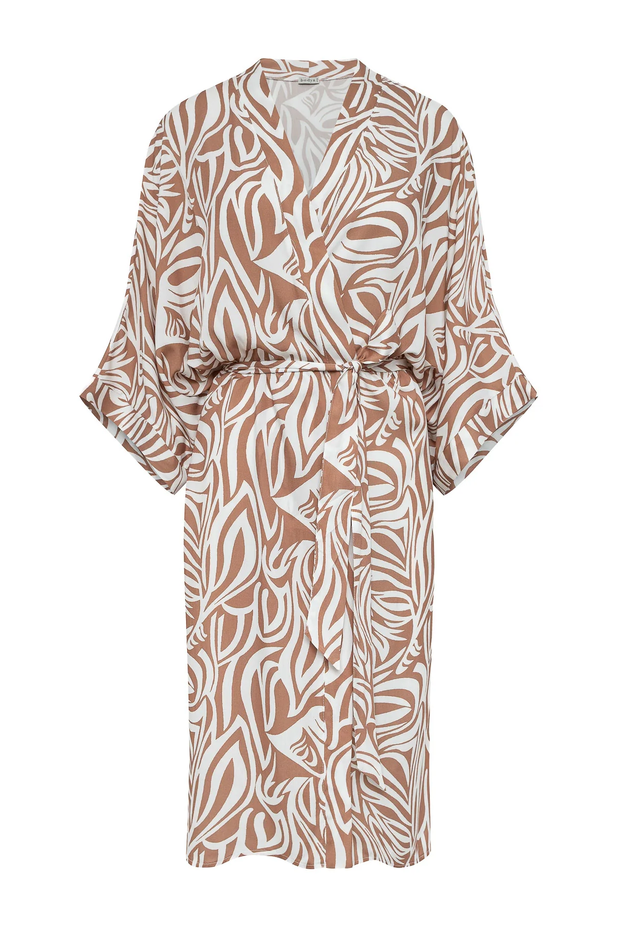 Impreso light - szlafrok plażowy kimono w graficzny wzór 